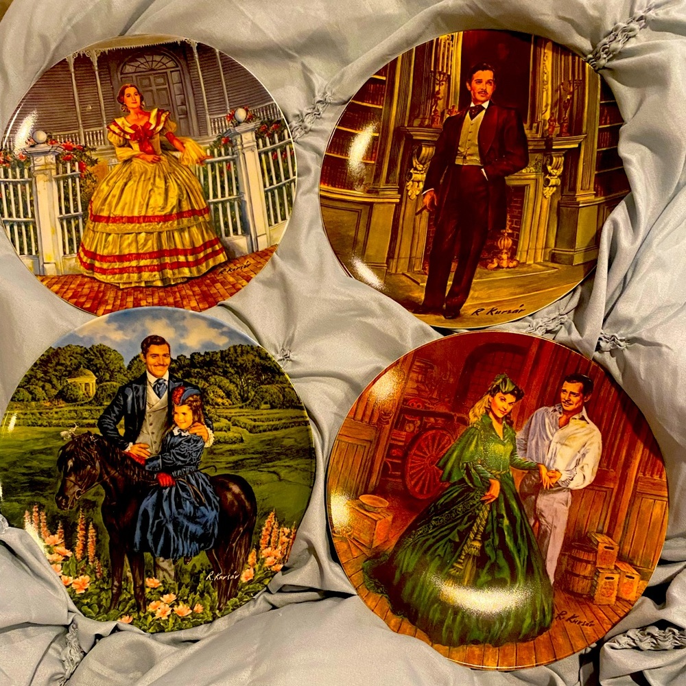 Gone With The Wind Plates Vintage 1985 Knowles Edition (Count 4)